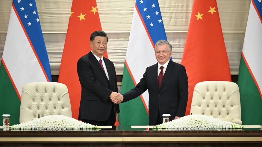 习近平同乌兹别克斯坦总统米尔济约耶夫会谈 欢迎乌方积极参加中国国际进口博览会