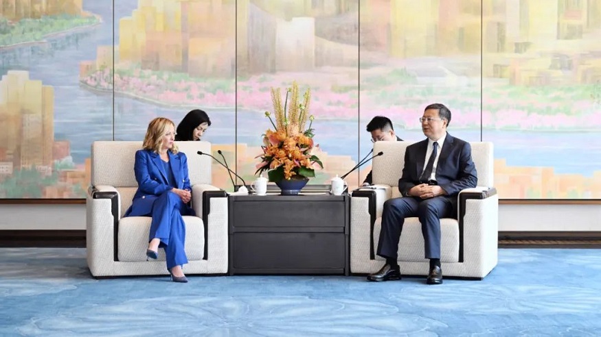 上海市委书记陈吉宁会见意大利总理梅洛尼