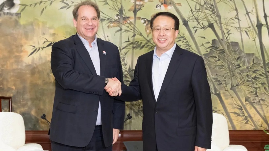 上海市市长龚正会见美中贸易全国委员会会长谭森